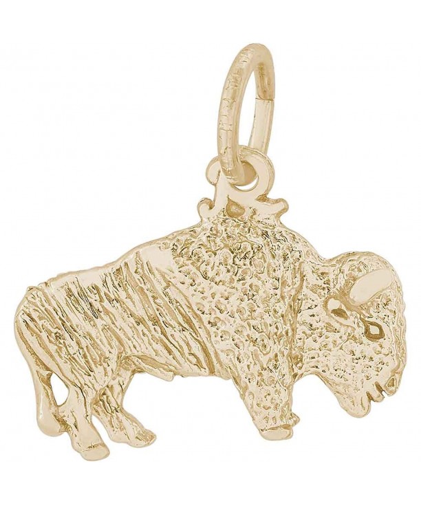 Rembrandt Charms Buffalo Plated Silver