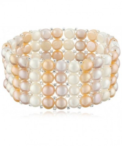 Bella Pearl Triple Multi Stretch Bracelet