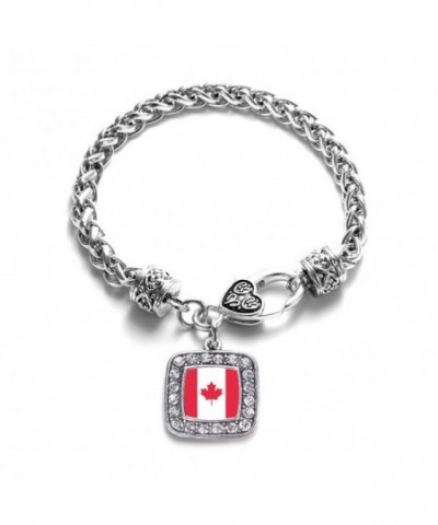 Canadian Classic Silver Crystal Bracelet