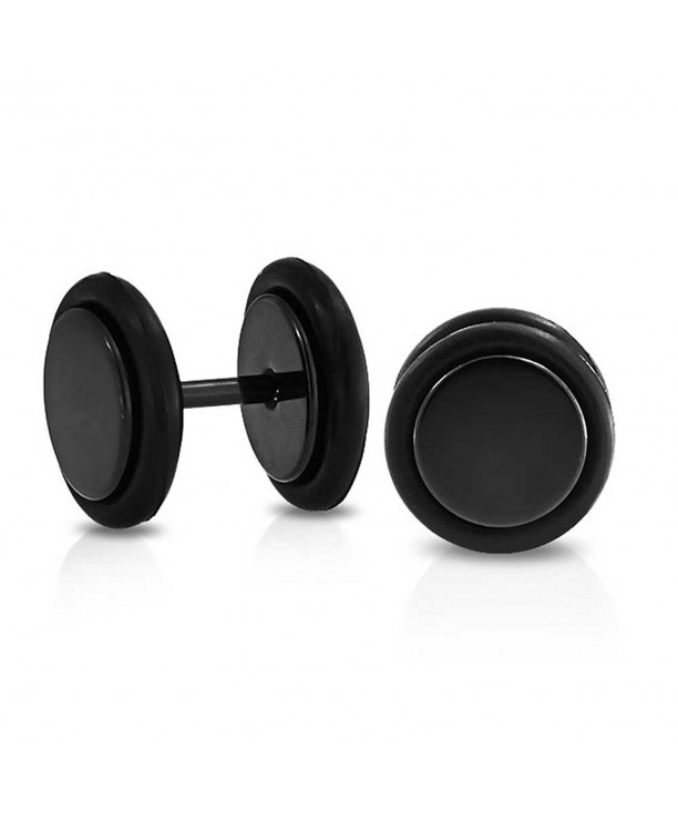 Black Cheater Acrylic Plugs Gauge