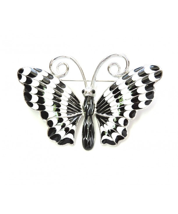 Faship Gorgeous Enamel Butterfly Brooch