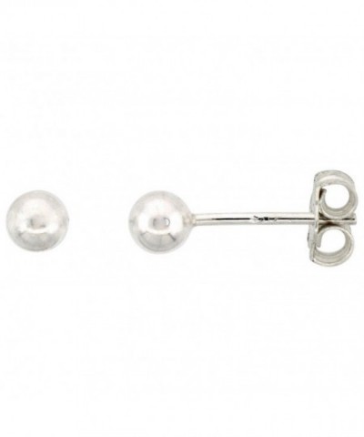 Sterling Silver Ball Stud Earrings