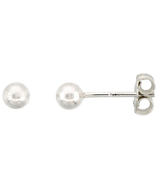 Sterling Silver Ball Stud Earrings