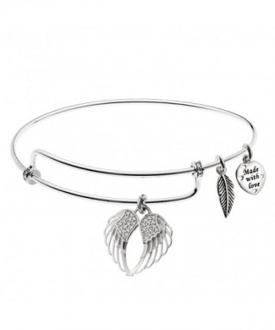 Rhodium Sterling Silver Adjustable Bracelet