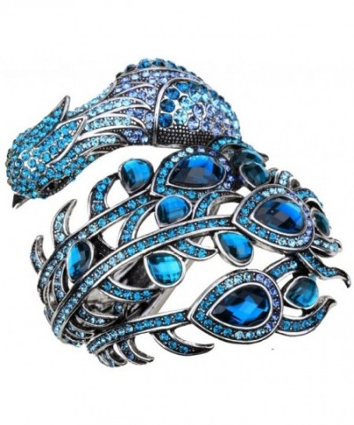YACQ Jewelry Crystal Peacock Bracelet