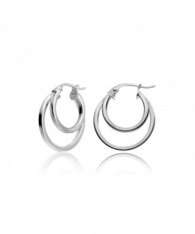 Hoops Loops Sterling Round Tube Polished