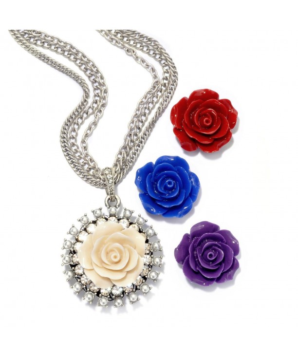 Flower Pendants Necklace Boxed Bridesmaids