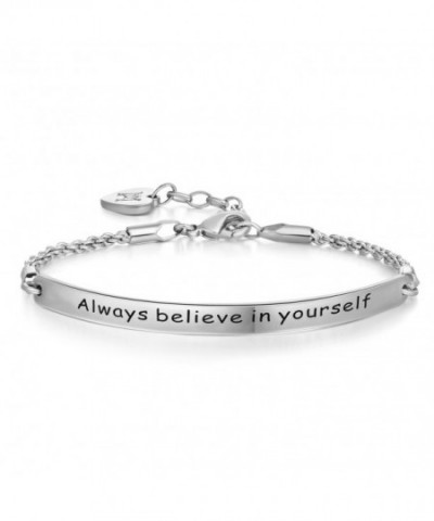 Annamate Engraved yourself Inspirational Bracelet