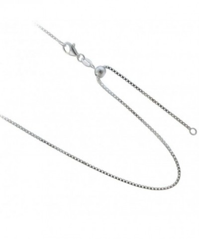 Adjustable 1 25mm Sterling Necklace Shorter