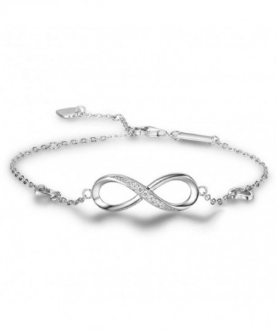 Sterling Silver Infinity Love Bracelet