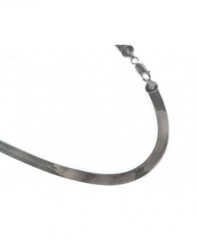 Sterling silver Herringbone Necklace Italian