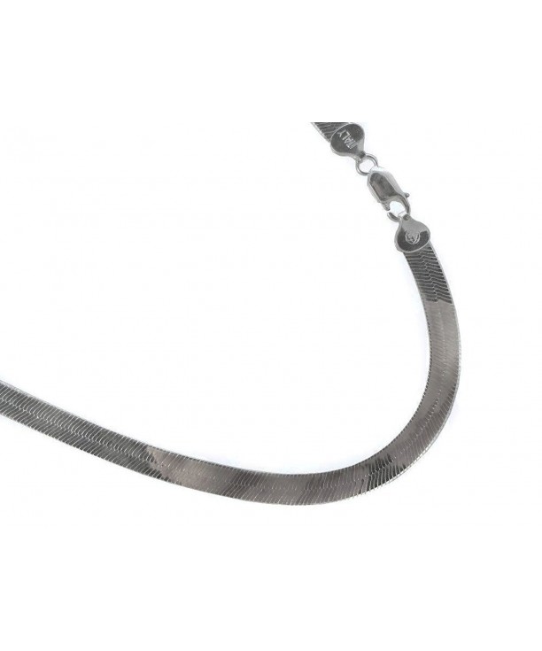 Sterling silver Herringbone Necklace Italian