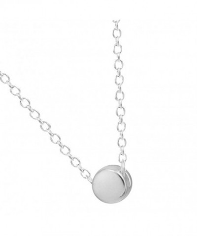 Sterling Silver Surface Pendant Necklace