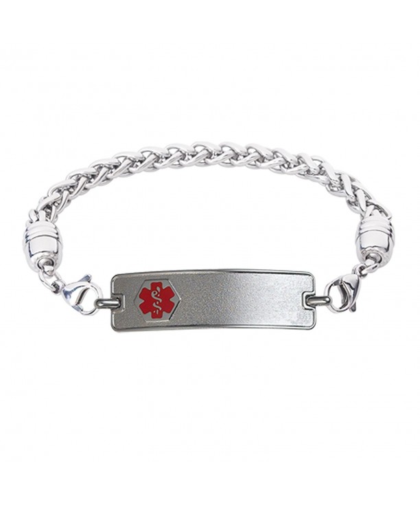 Divoti Engraved Bracelet Stainless Red 6 5