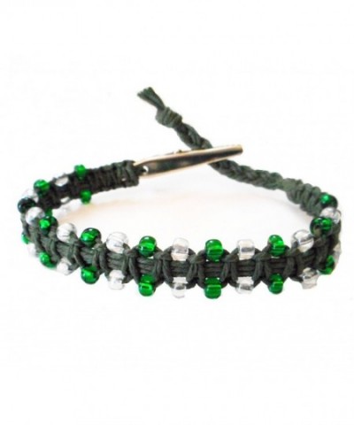 Glass Beaded Adjustable Alligator Bracelet