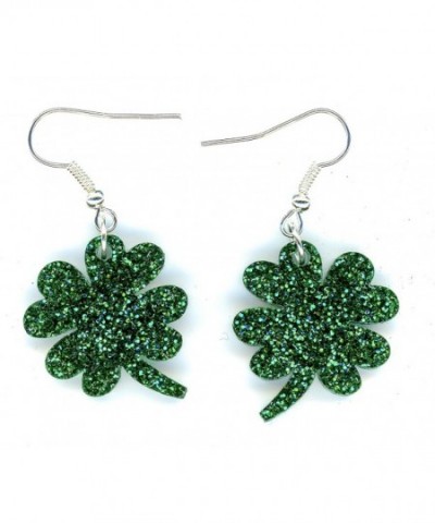 Patricks Leaf Clover Earrings Hypoallergenic