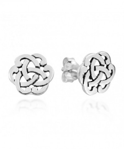 Interlocking Celtic Sterling Silver Earrings