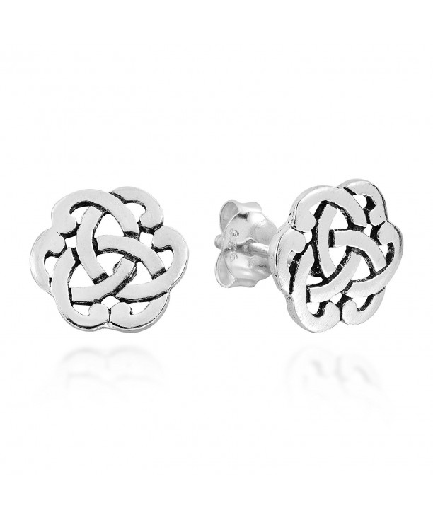 Interlocking Celtic Sterling Silver Earrings