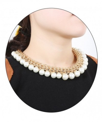 VOGUEKNOCK Statement Collar Necklace Chunky