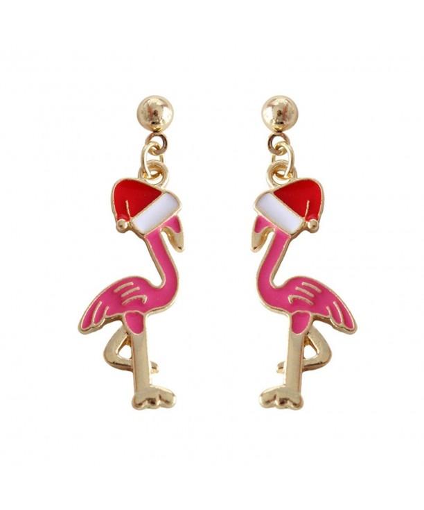Flamingo Fashionable Earrings Christmas flamingo