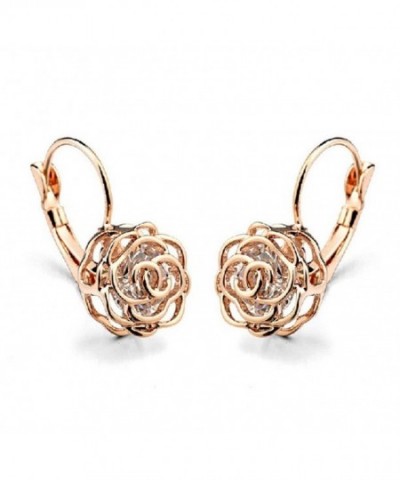 MFV Crystal Earrings Inside rose gold