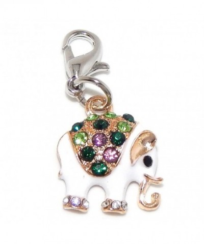 Jewelry Monster Goldtone Elephant Multicolored