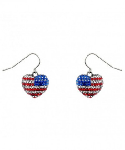 Lux Accessories American Crystal Earrings