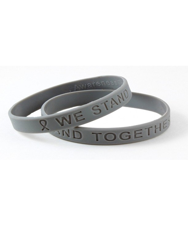 Gray Awareness Silicone Bracelet Bracelets