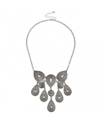 Lux Accessories burnished Silvertone Statement