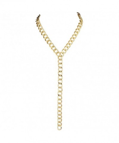 Lux Accessories Goldtone Shaped Necklace