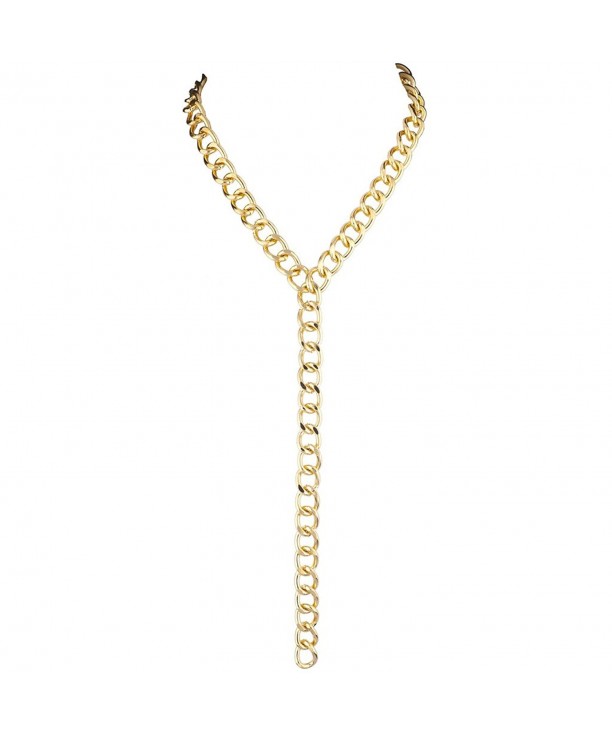 Lux Accessories Goldtone Shaped Necklace