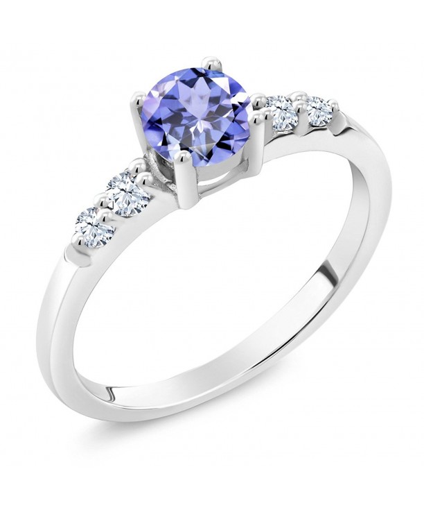 Tanzanite Created Sapphire Sterling Silver