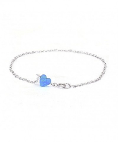 Heart shaped Anklet Semi precious Birthstone Jewelry