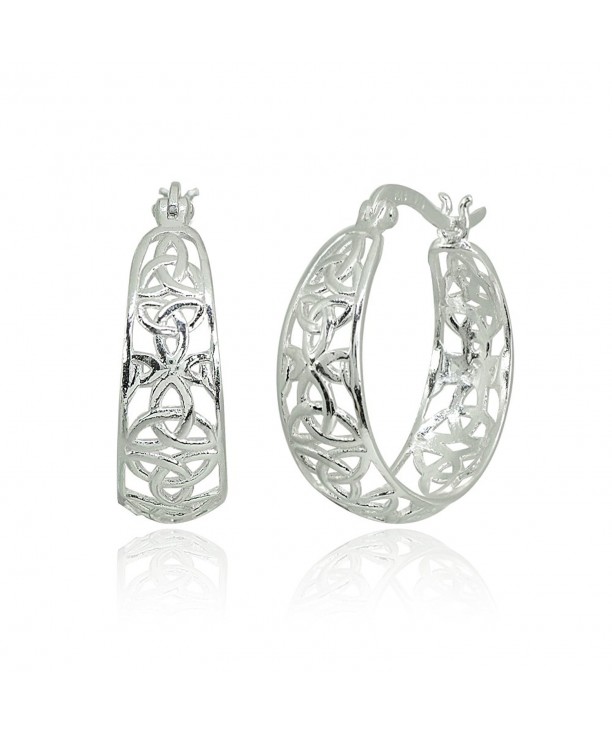 LOVVE Sterling Filigree Polished Click Top