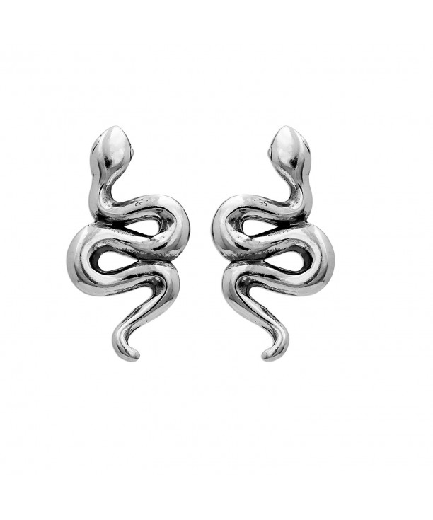 Boma Sterling Silver Snake Earrings