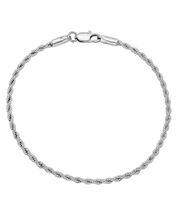 Rhodium Braided Bracelet Microfiber Polishing