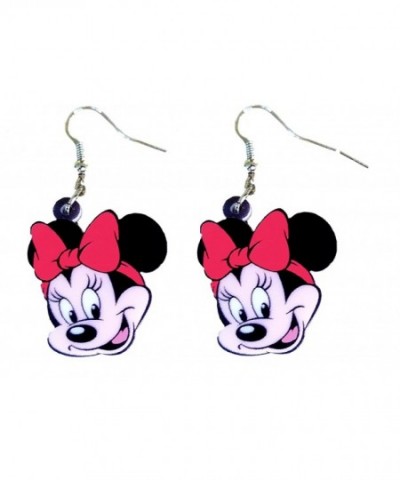 Minnie Mickey Dangle Earrings Pashal