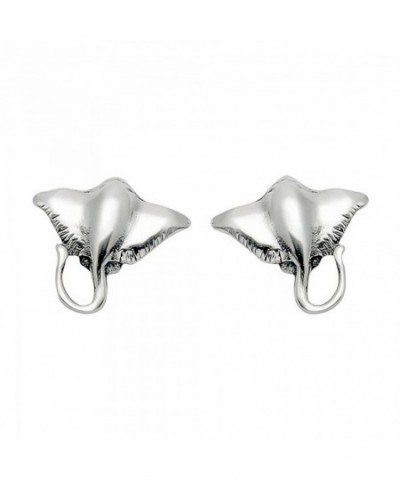 Sterling Silver Stingray Stud Earrings