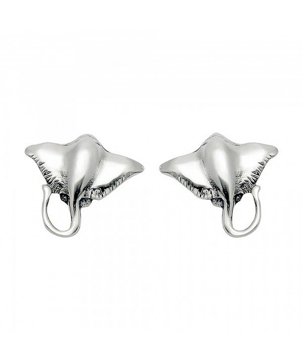 Sterling Silver Stingray Stud Earrings