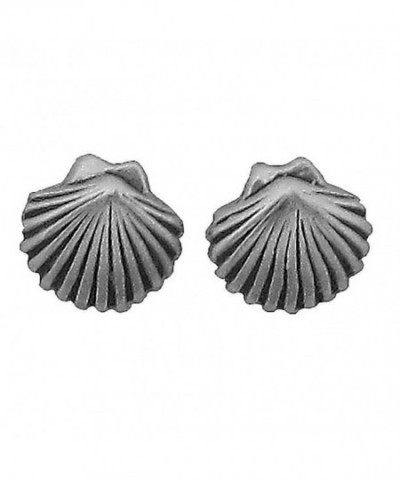 Corinna Maria Sterling Seashell Earrings Stainless