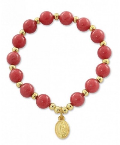 Guadalupe Medal Bracelet Quartzite Color