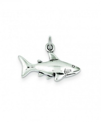 Sterling Silver Antique Shark Charm