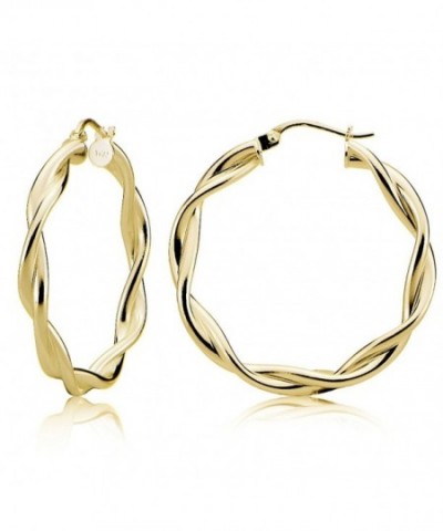 Sterling Silver Twisted Polished Earrings
