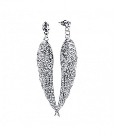Jewelry Platinum Zirconia Crystal Earrings