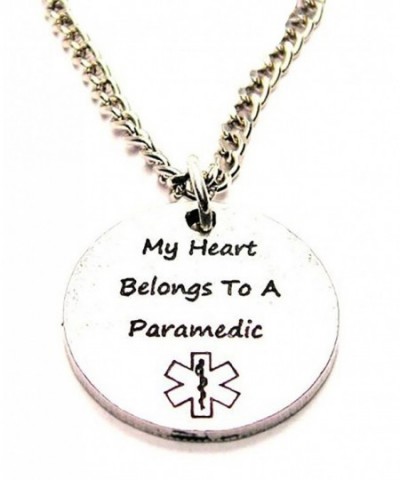 Belongs Paramedic Pewter Fashion Necklace