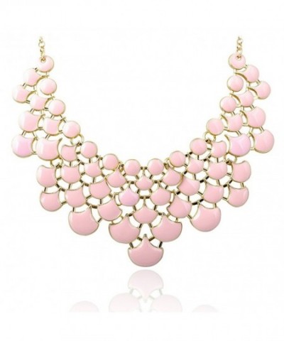 Jane Stone Statement Necklace Fn0968 Rose