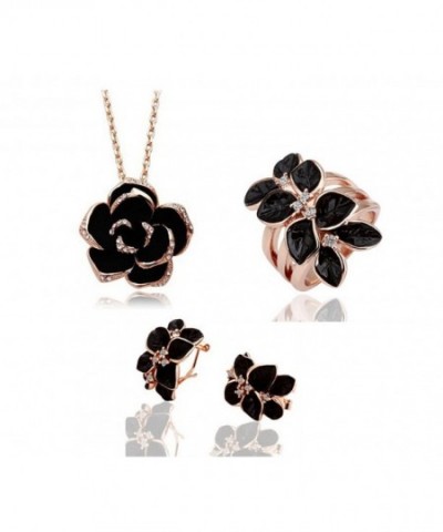 Most Beloved Camellia Necklace Earrings