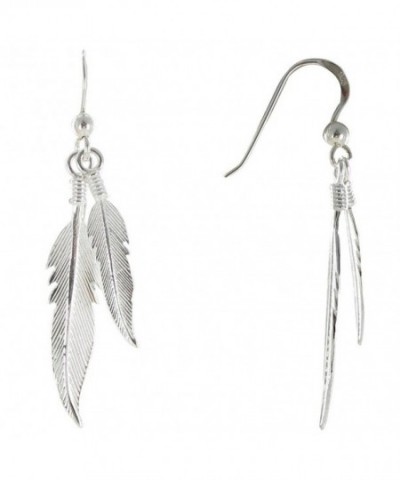 Poulettes Jewels Earrings Feathers Sterling