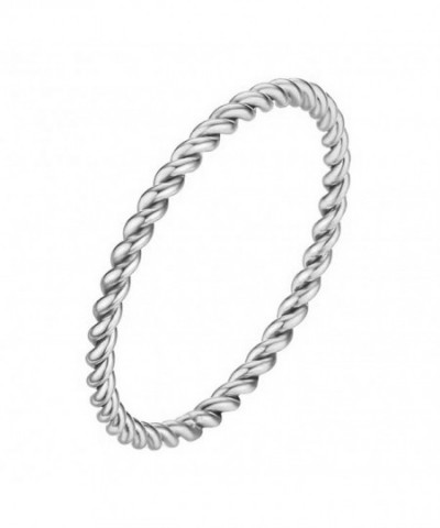 INRENG Womens Stainless Twisted Wedding