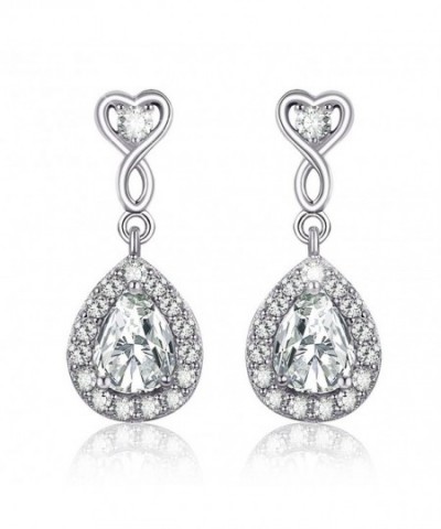 Mountain Sterling Zirconia Teardrop Earrings